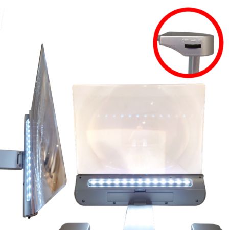 bookstand magnifier illuminated